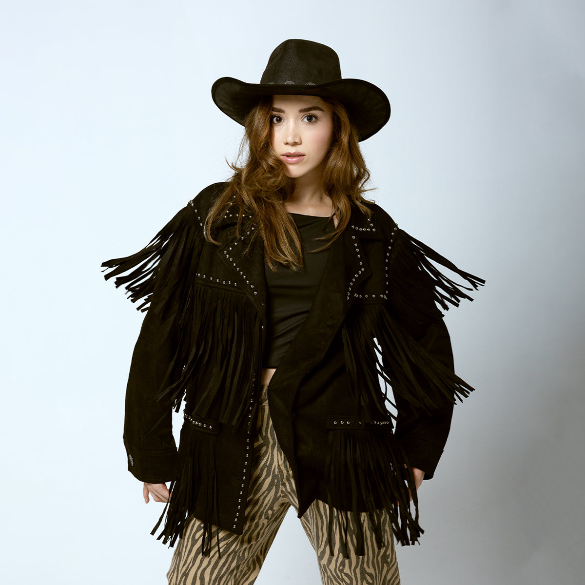 Chamarra barbas María negra