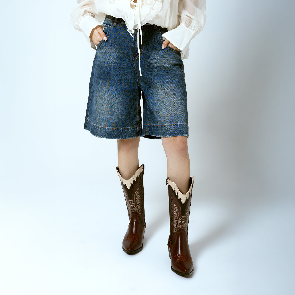 Short bermuda René denim