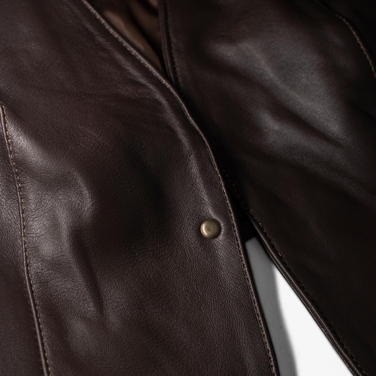 CHALECO PIEL ISABELLA BROWN