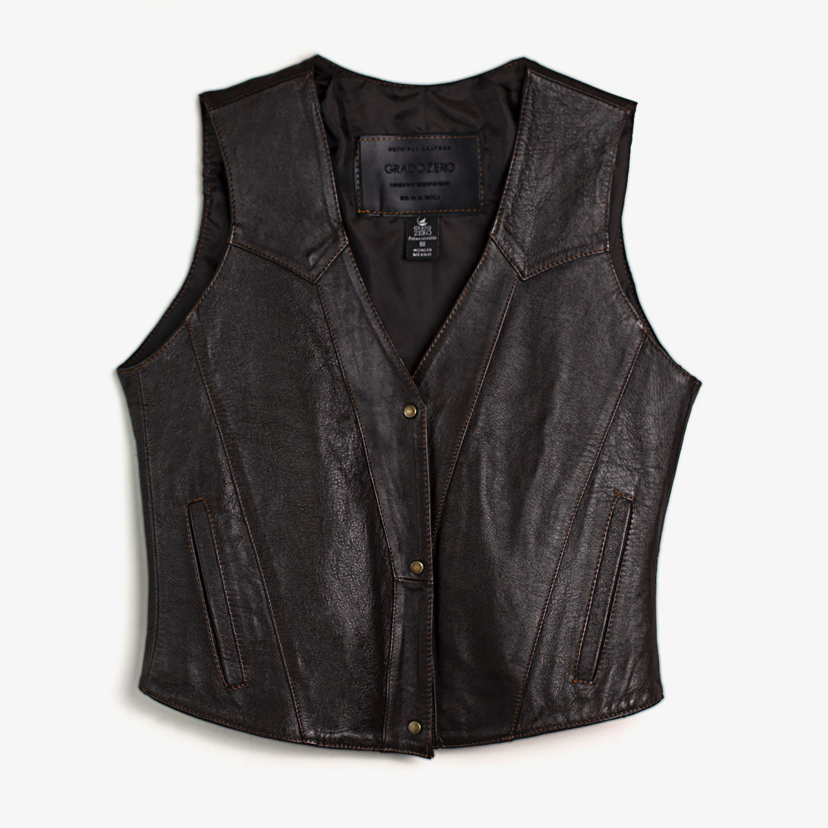 CHALECO PIEL JULY BROWN