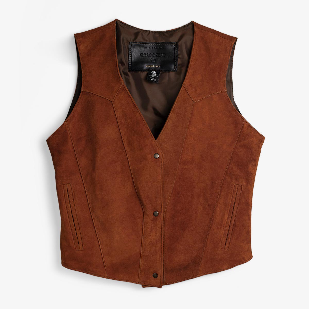 CHALECO ANTE PIEL JULY CAOBA