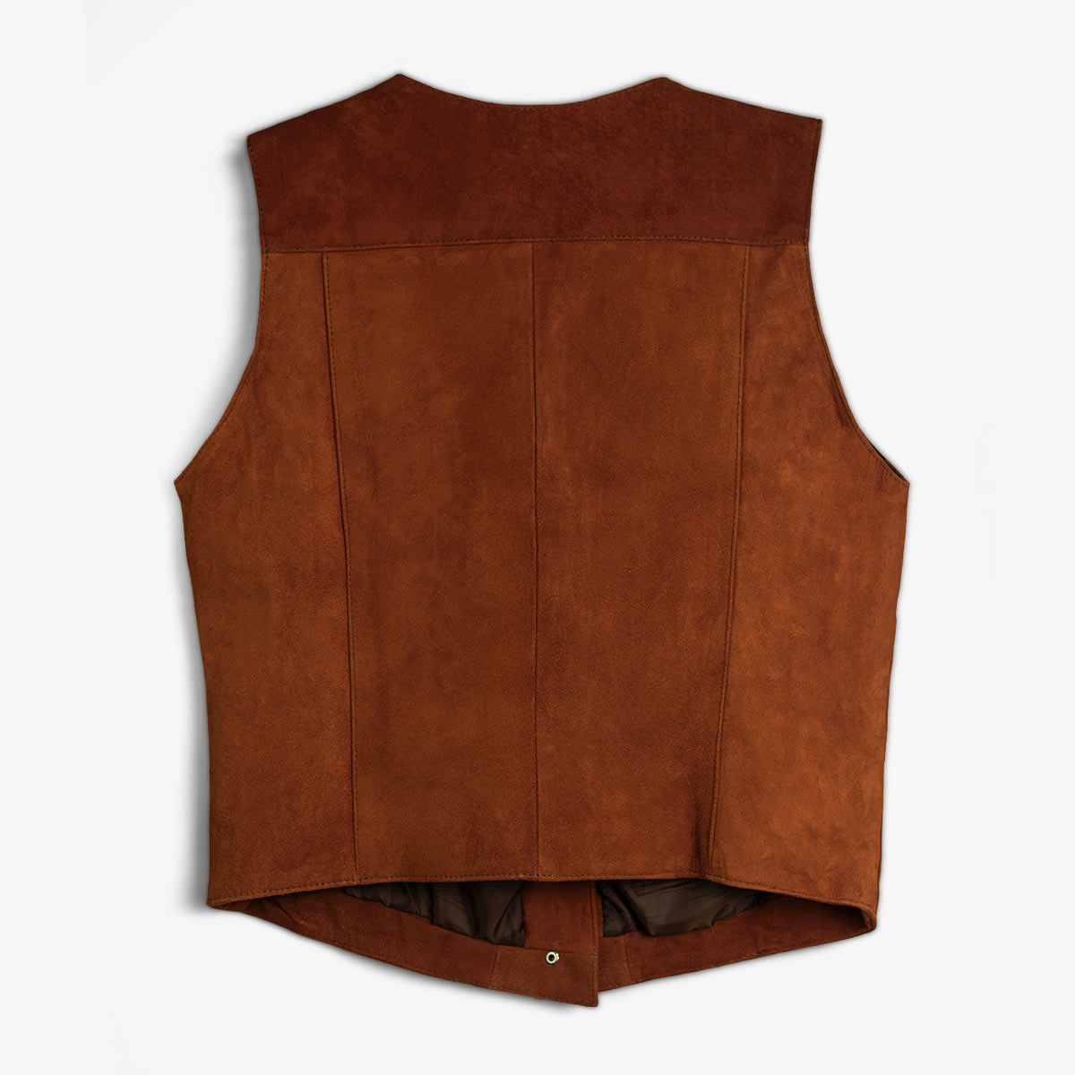 CHALECO ANTE PIEL JULY CAOBA