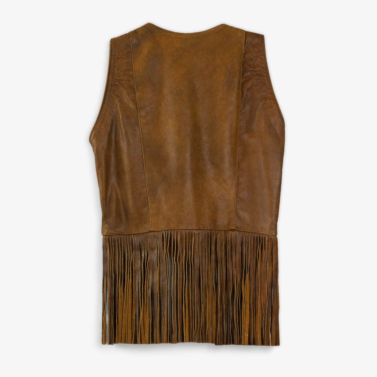 CHALECO PIEL ALONDRA ORO VIEJO AMARILLO