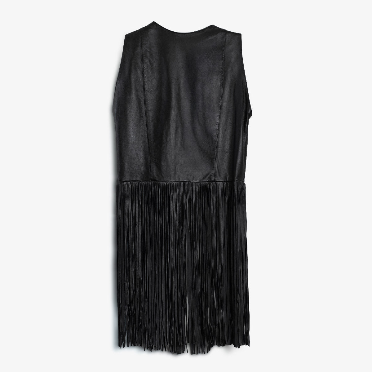 CHALECO PIEL ALONDRA ORO VIEJO NEGRO