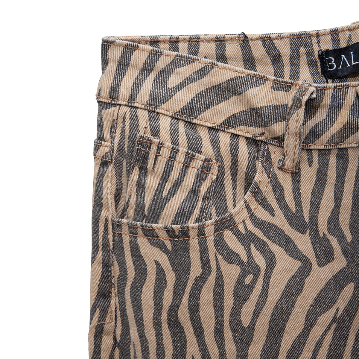 Pantalón Sofía zebra negro