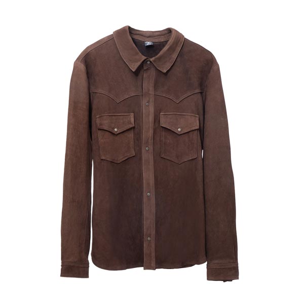 CAMISOLA ANTE PIEL UNISEX COGNAC