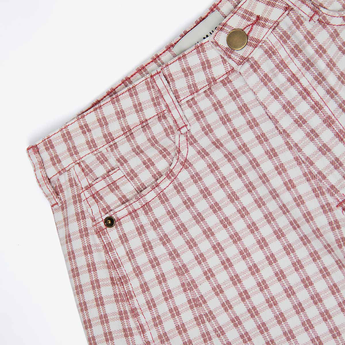 PANTALON RHO MILTICOLOR ROJO