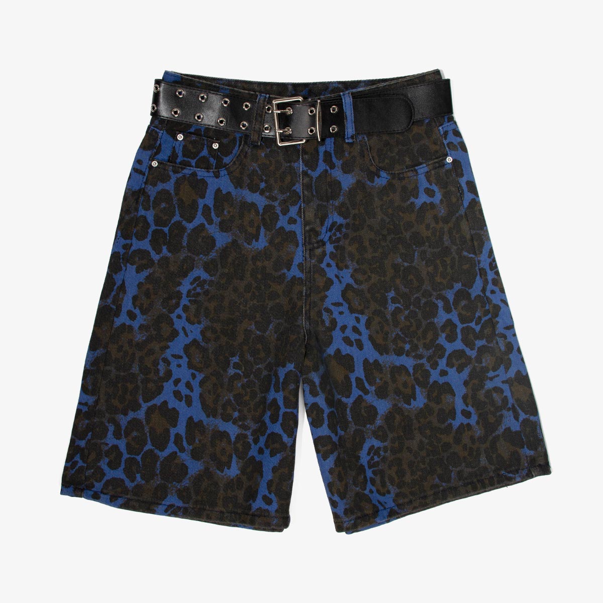 Short Not Stop Print Blue