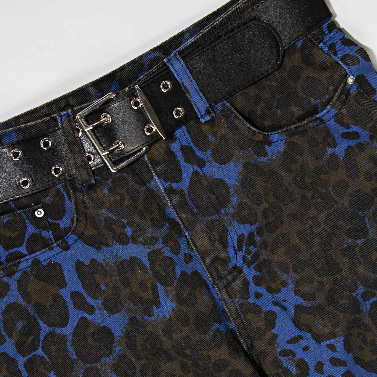 Short Not Stop Print Blue