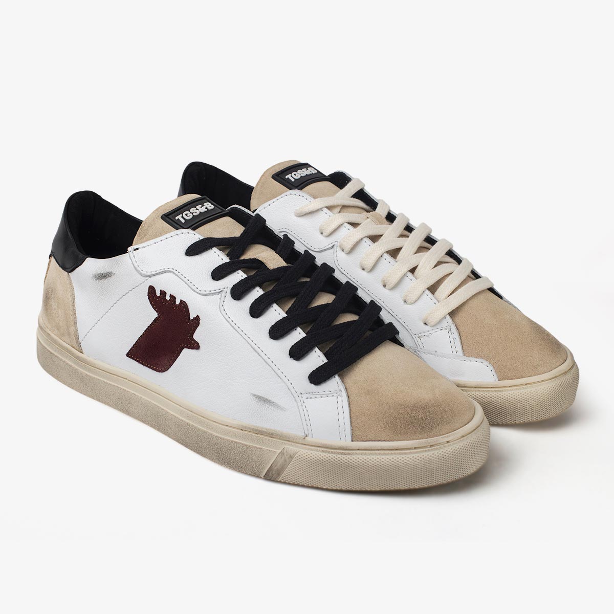 SNEAKER CABALLERO ROOSTER WHITE AND RED