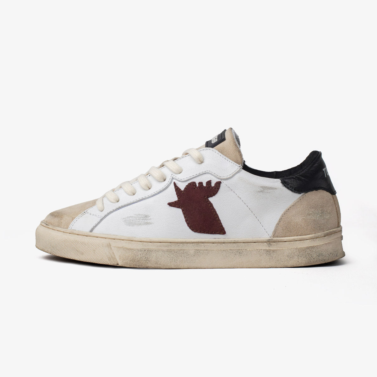 SNEAKER DAMA ROOSTER WHITE AND RED
