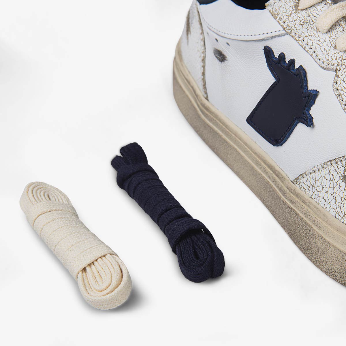 SNEAKER CABALLERO MONKEY WHITE BLUE CRACK