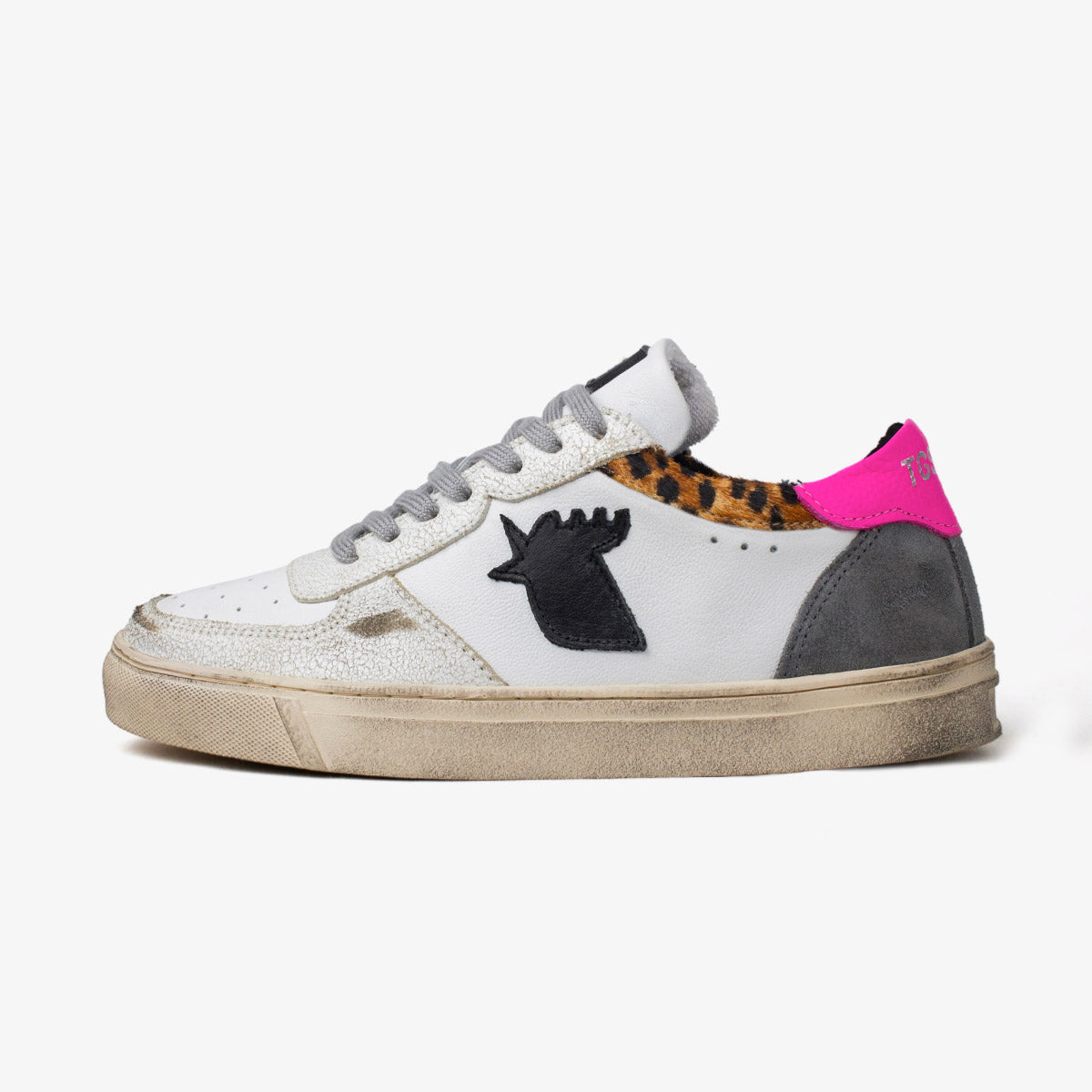 SNEAKER DAMA WHITE PINK LEOPARD