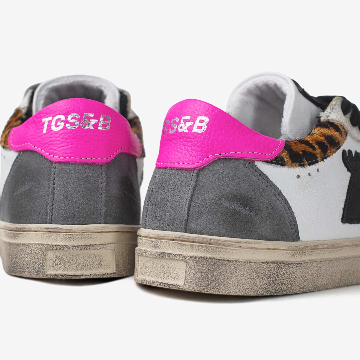 SNEAKER DAMA WHITE PINK LEOPARD