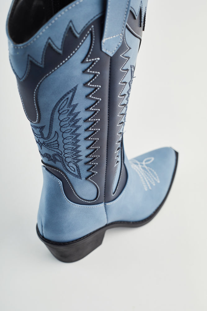 BOTA 8004 MULTICOLOR DENIM AZUL