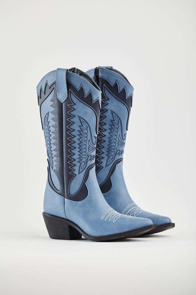 BOTA 8004 MULTICOLOR DENIM AZUL