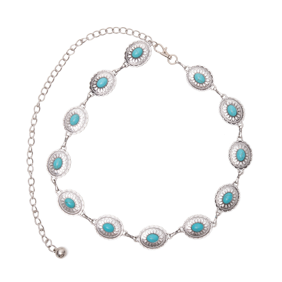 CINTURON CADENA PLATA