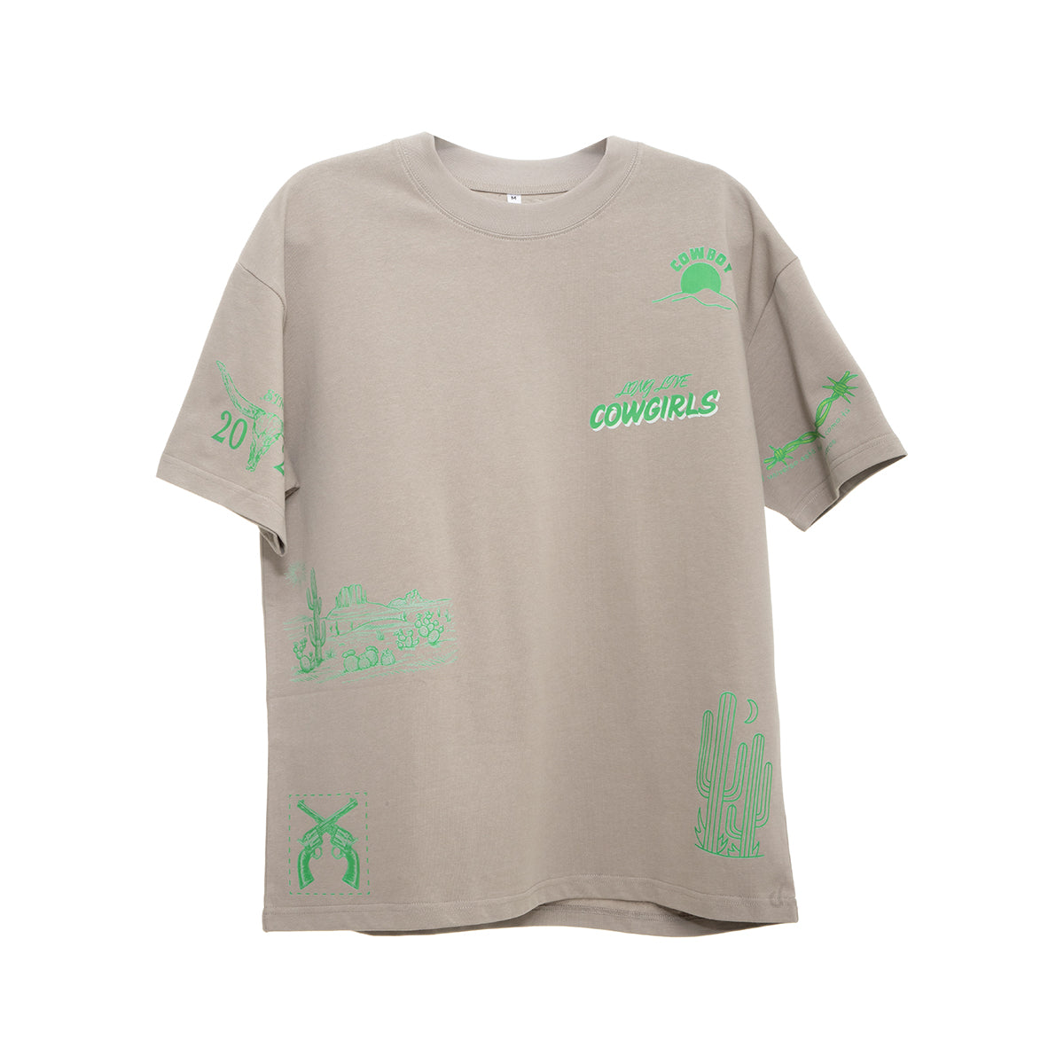 OVERSIZE VERDE OLIVO COW GIRL