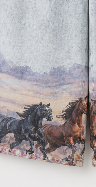 Jeans Violet Horses