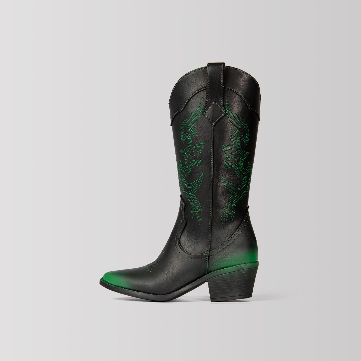 BOTA 8012 NEGRO CON VERDE