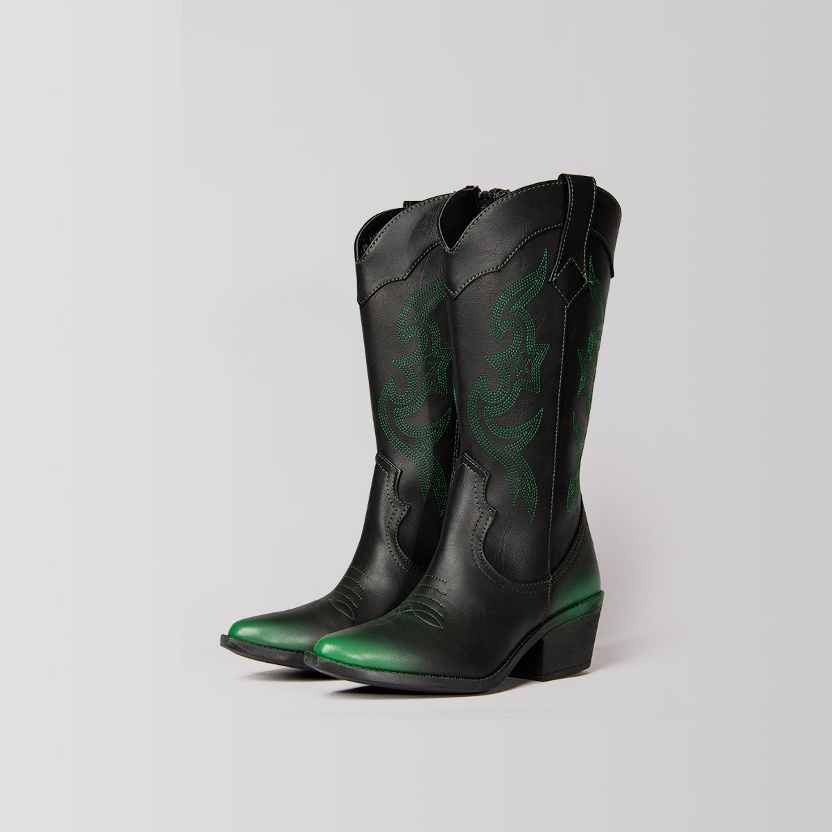 BOTA 8012 NEGRO CON VERDE