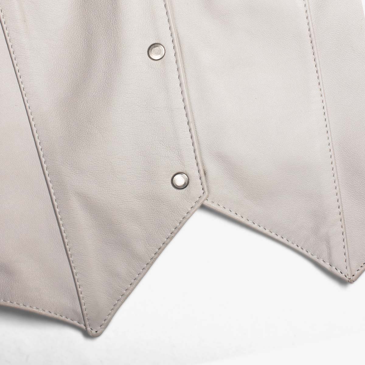 CHALECO PIEL ISABELLA WHITE