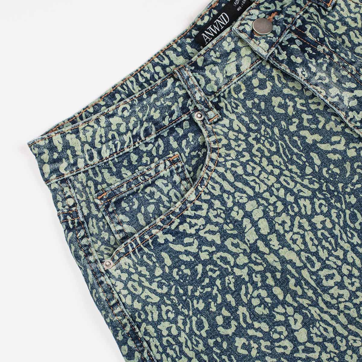 PANTALON ADELE DENIM LEOPARDO