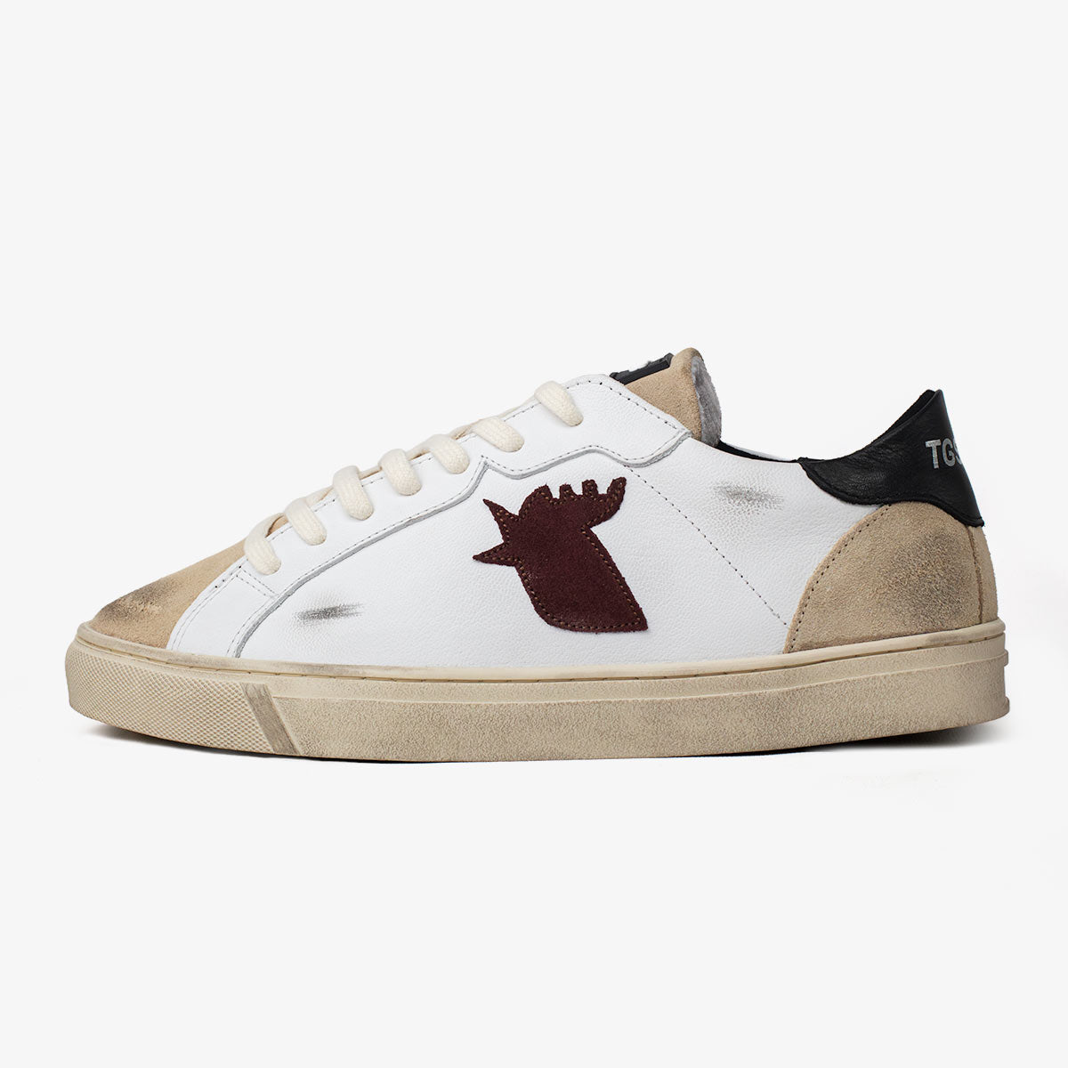 SNEAKER CABALLERO ROOSTER WHITE AND RED